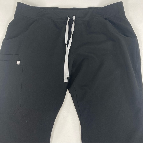 Figs Kade Cargo Scrub Pants Black Women’s XL Hospital Medical Nursing Uniform - Picture 2 of 15